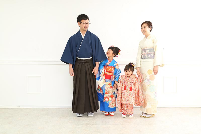 お母様の着物の対応バッチリ!撮影がなくてもOK!
